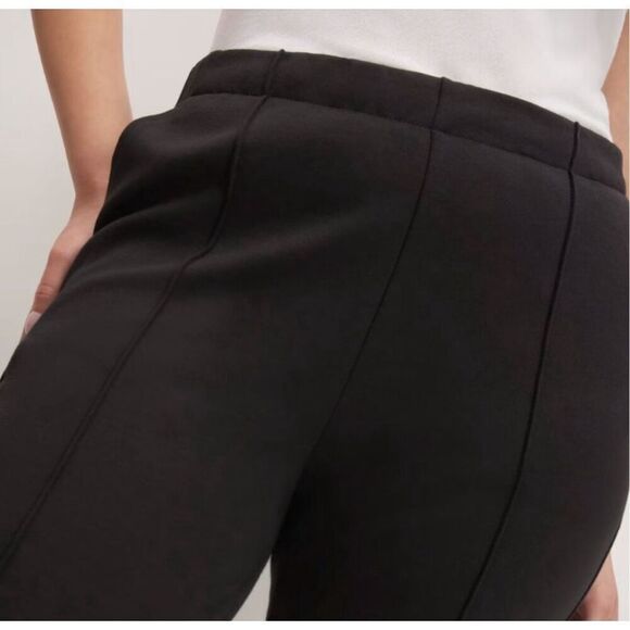 Everlane Womens Black Pintuck Seam Stretch The Dream Tapered Ankle Pant Size XS - Picture 8 of 12